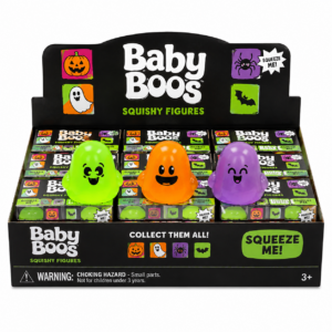 Glow-in-the-Dark Ghost Squishy Toy Set – Mini Halloween Sensory Stress Relief Toys