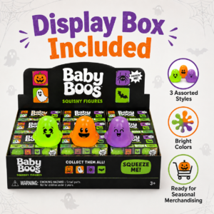 Glow-in-the-Dark Ghost Squishy Toy Set – Mini Halloween Sensory Stress Relief Toys