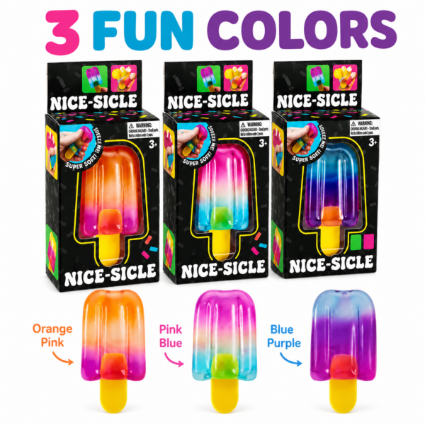 TPR Ice Pop Fidget Toy Stress Relief Squeeze Toy for Office