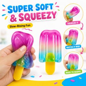TPR Ice Pop Fidget Toy - Stress Relief Squeeze Toy for Office