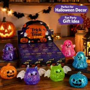 Halloween Pumpkin Bat Ghost Squishy Toy – Slow Rising Sensory Stress Relief Toy