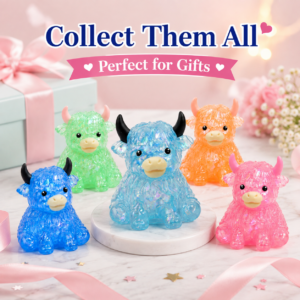 Glitter Malt Candy Cow Squishy Toy – Slow Rising Sensory Stress Relief Toy