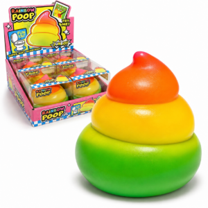 Giant Rainbow Poop Squishy Toy – Soft Slow-Rising Sensory Stress Relief Toy