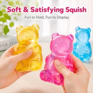 Creative Stress Relief Bear Squishy Toy – Slow Rising Sensory Fidget Ball