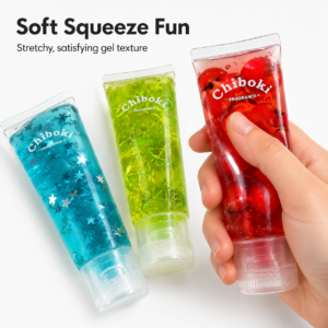 Clear Crystal Toothpaste Squishy Toy – Soft Sensory Stress Relief Toy