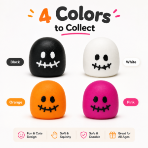 Halloween Ghost Squishy Toy – Funny  Stress Relief Fidget
