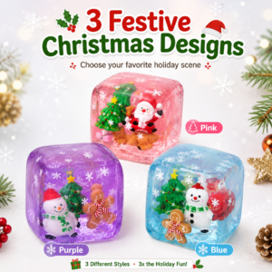 Christmas Halloween Squishy Toy – Jelly Soft Slow-Rising Stress Relief Toy