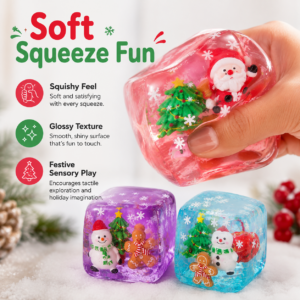 Christmas Halloween Squishy Toy – Jelly Soft Slow-Rising Stress Relief Toy