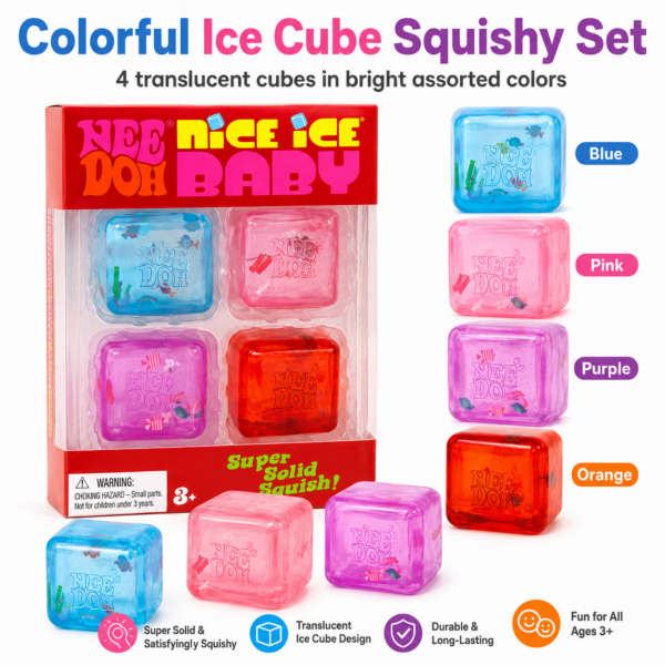 Mini Ice Cube Squishy Stress Toy