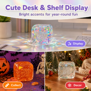 Holographic Ribbon Cube Sensory Toy