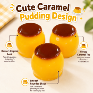 Crunchy Pudding Squishy Toy – Slow Rising Sensory Stress Relief Toy
