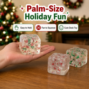 Christmas Maltose Ice Cube Squishy Stress Relief Toy