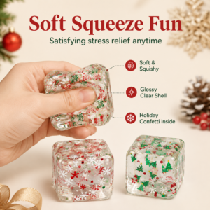 Christmas Maltose Ice Cube Squishy Stress Relief Toy