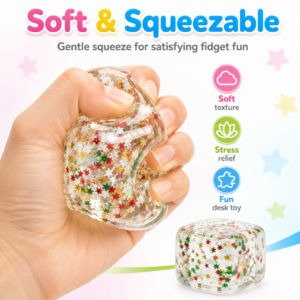 Light-Up Snowflake Ice Cube Squeeze Toy