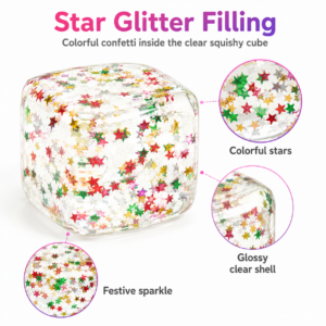 Light-Up Snowflake Ice Cube Squeeze Toy