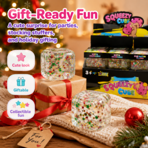 Light-Up Snowflake Ice Cube Squeeze Toy