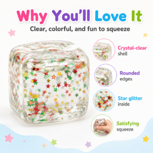 Light-Up Snowflake Ice Cube Squeeze Toy