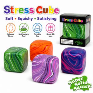 Soft Sticky Squishy Cube Toy – Slow Rising Sensory Stress Relief Fidget