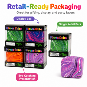 Soft Sticky Squishy Cube Toy – Slow Rising Sensory Stress Relief Fidget