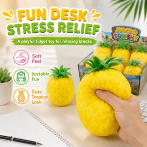 Realistic Large Pineapple Squishy Toy – Soft Slow-Rising Sensory Stress Relief Toy