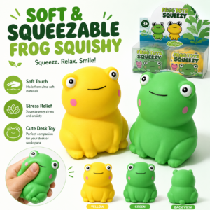 Frog Squishy Toy – Slow Rising Stress Relief Sensory Toy