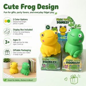Frog Squishy Toy – Slow Rising Stress Relief Sensory Toy