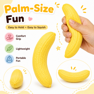 Custom Banana Squeeze Toy