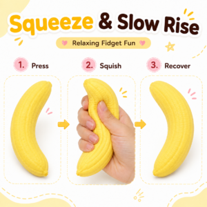 Custom Banana Squeeze Toy