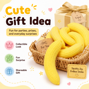 Custom Banana Squeeze Toy