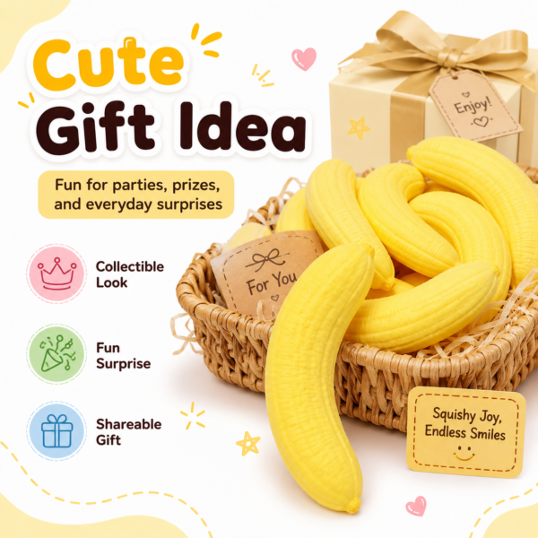 Custom Banana Squeeze Toy