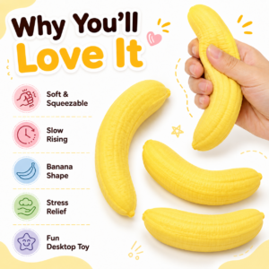 Custom Banana Squeeze Toy