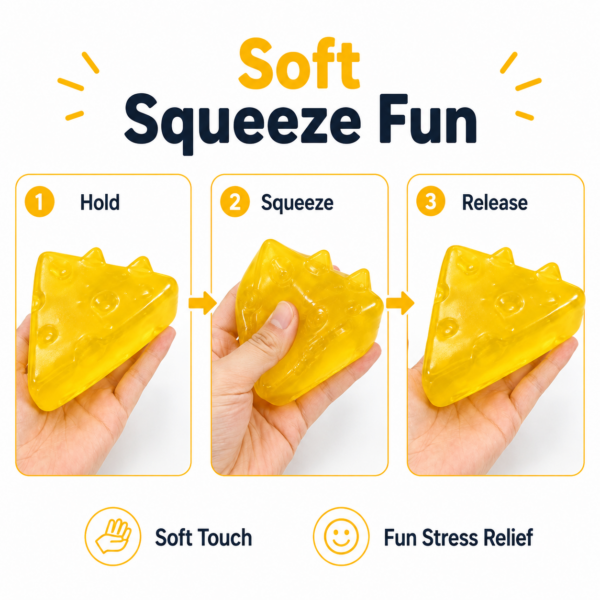 Soft Ball Honey Cheese Squeeze Ball Stress Ball Soft Decompression Toy