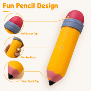 Oversized Realistic Pencil Slow-Recovery Squeeze Toy for Stress Relief