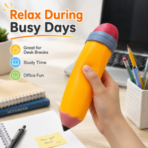 Oversized Realistic Pencil Slow-Recovery Squeeze Toy for Stress Relief