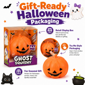 Halloween Ghost and Pumpkin Slow-Rebound Fidget Toy