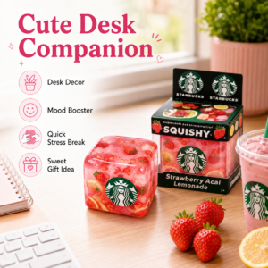 Star Dr Pepper Sprite Needoh Pink Drink Ice Cube Slow Rise Fidget Toy for Girls Wholesale