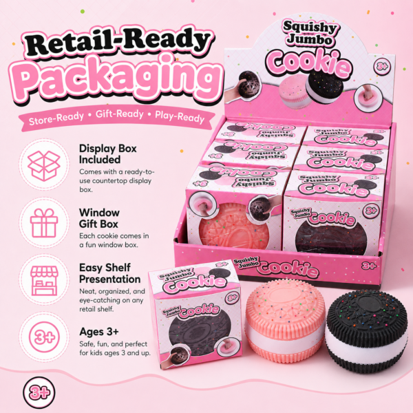 Giant Cookie Sandwich Squishy Toy