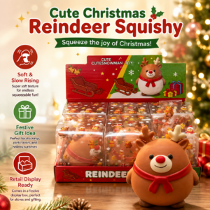 Christmas Deer Plush Toy - Festive Soft Stuffed Animal for Holiday Decor and Gifting
