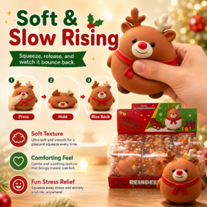 Christmas Deer Plush Toy - Festive Soft Stuffed Animal for Holiday Decor and Gifting