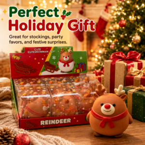 Christmas Deer Plush Toy - Festive Soft Stuffed Animal for Holiday Decor and Gifting