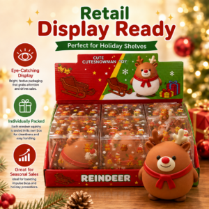 Christmas Deer Plush Toy - Festive Soft Stuffed Animal for Holiday Decor and Gifting