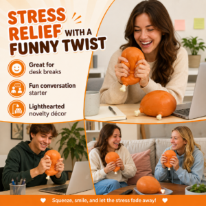 Thanksgiving Turkey Leg Squishy Toy – Slow Rising Sensory Stress Relief Fidget