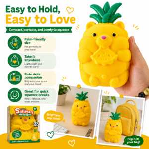 Giant Pineapple Squishy Toy – Large Soft Sensory Stress Relief Toy