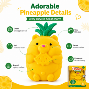 Giant Pineapple Squishy Toy – Large Soft Sensory Stress Relief Toy