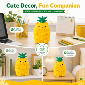 Giant Pineapple Squishy Toy – Large Soft Sensory Stress Relief Toy