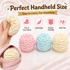 Cream Roll Squishy Toy – Super Soft Slow-Rising Sensory Stress Relief Toy