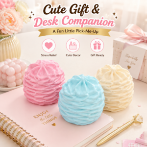 Cream Roll Squishy Toy – Super Soft Slow-Rising Sensory Stress Relief Toy