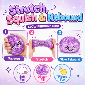 Soft Squishy Dumpling Stress Ball Toy with Steamer