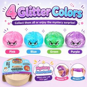Soft Squishy Dumpling Stress Ball Toy with Steamer