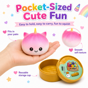 Dumpling Squishy Toy – Soft Sensory Stress Relief Toy